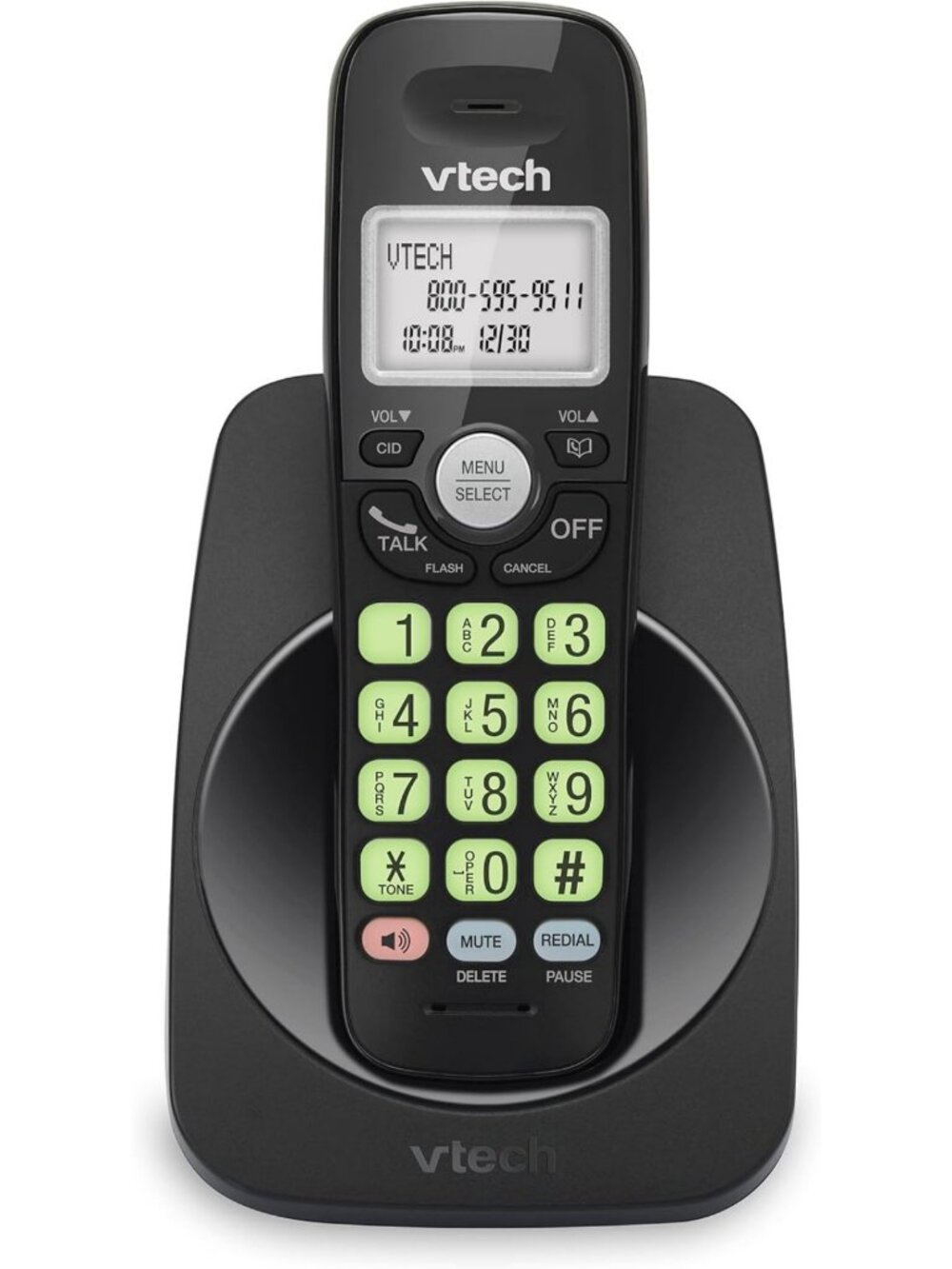 Cordless DECT 6.0 Phone with Speakerphone, Caller ID, Backlit Keypad & Volume